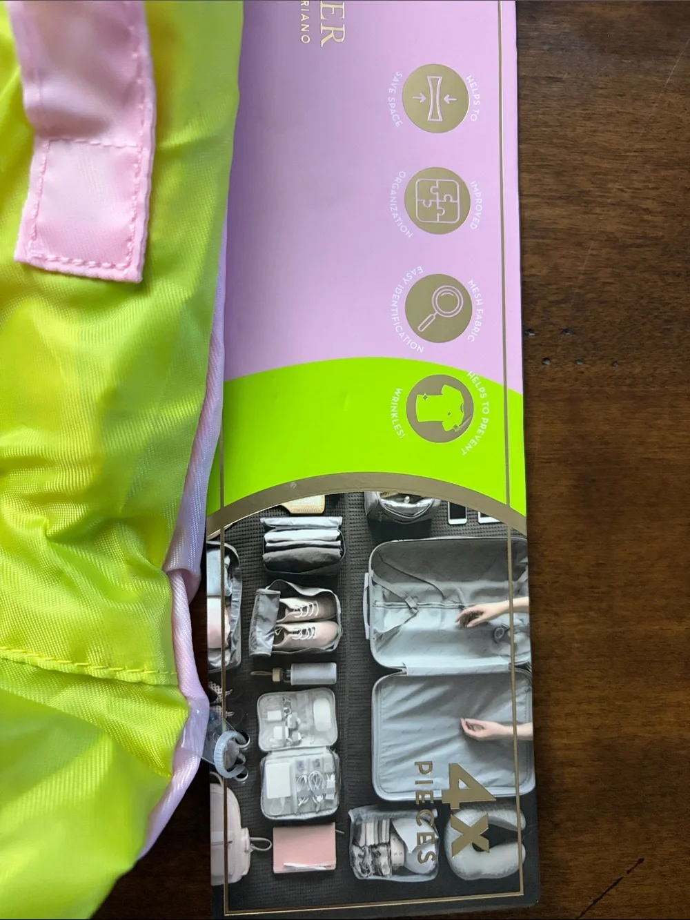 Travel Accessories Set 5PC Hanging Toiletry Case & 4PC Packing Cube NWT
